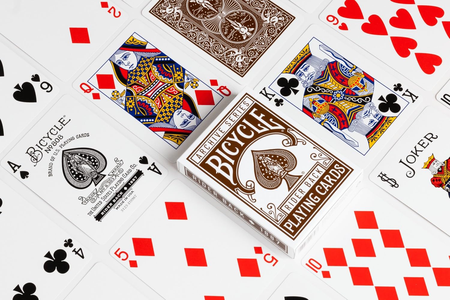 Amazon.com: Bicycle Archive Series Rider Back 1887 Playing Cards